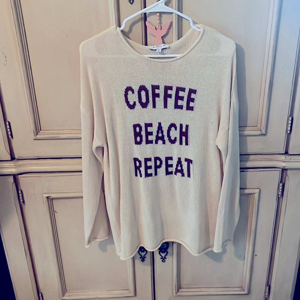 Coffee, Beach, Repeat Sweater